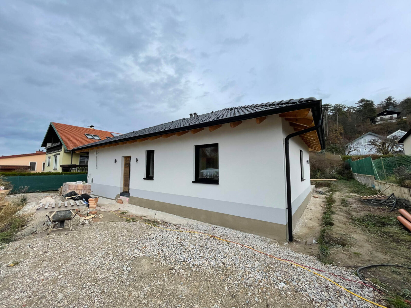 Fassade auf Bungalow